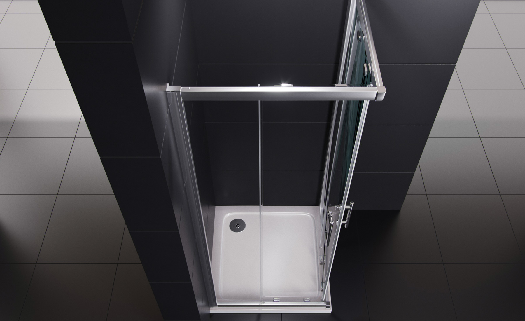 3D Visualisierung Badezimmer Duschkabine